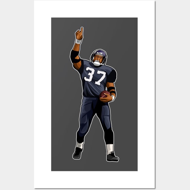 Shaun Alexander #37 Celebrates Wall Art by GuardWall17